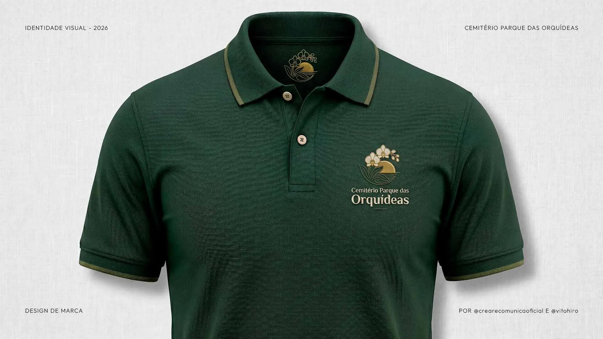 Uniforme com a marca Parque das Orquídeas